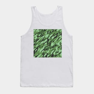 Dark sea green Camouflage Tank Top